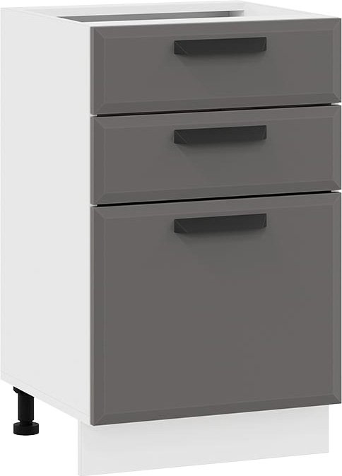 

Шкаф напольный Трия Тиана 1Н5Я3 (белый/асфальт супермат)