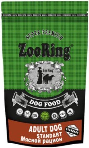 

Сухой корм для собак ZooRing Adult Dog Standart Мясной рацион 2 кг