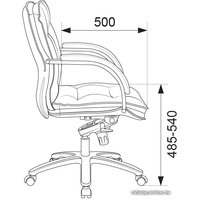 Офисное кресло Бюрократ T-9927SL-LOW (слоновая кость)
