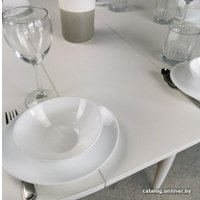 Кухонный стол Рамзес Круглый 94х94/124 (лофт белый/ноги конус белые)