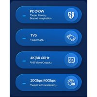 Кабель Orico CC240-40 USB Type-C - USB Type-C (1 м, черный) в Бобруйске