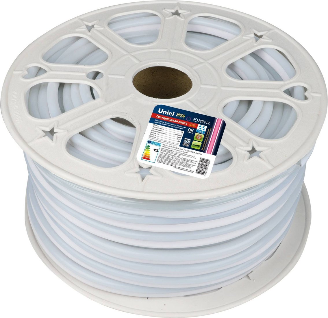 

Гибкий неон Uniel ULS-N21-2835-120LED/m-8mm-IP67-220V-8W/m-50M-PINK