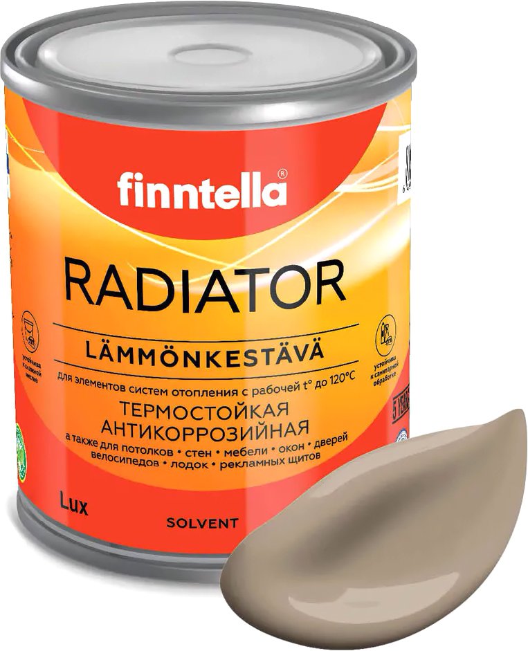 

Краска Finntella Radiator Pehmea F-19-1-1-FL095 0.9 л (светло-коричневый)