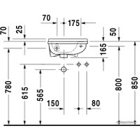 Умывальник Duravit Starck 3 40x26