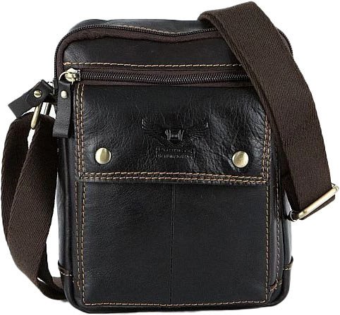 Мужская сумка Poshete 196-9024-DBW (коричневый)