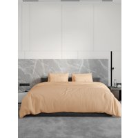 2-спальный комплект постельного белья Loon Emily (2-спальный, наволочка 70x70, бежевый)