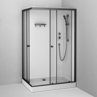 Душевая кабина AM.PM X-Joy 120x80 W94C-403-12080BT (черный матовый/прозрачное стекло)