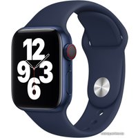 Ремешок Apple спортивный 44 мм (темный ультрамарин, S/M и M/L) MYAX2