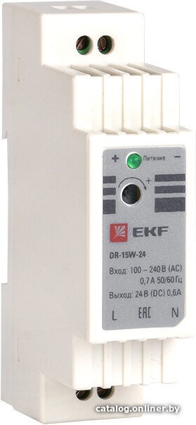 Блок питания на DIN-рейку EKF PROxima DR-15W-24