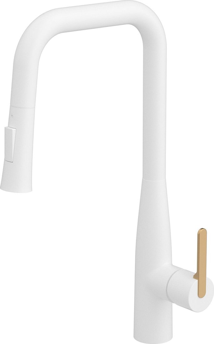 

Смеситель Kaiser Claro 22144-4 (белый матовый/золото)