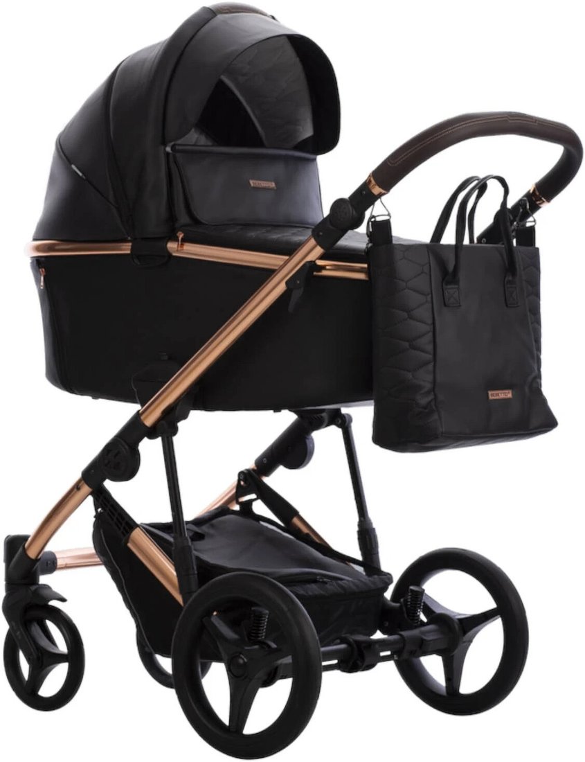 

Универсальная коляска BEBETTO Loren Premium Class Stella (2 в 1, Stella Pro 03/черная кожа)