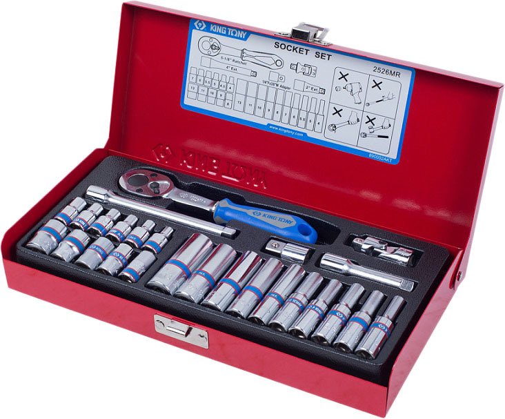 

Универсальный набор инструментов King Tony 2526MR (26 предметов)