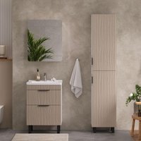 Volna Шкаф-пенал для ванной Lotty 40 (латте)
