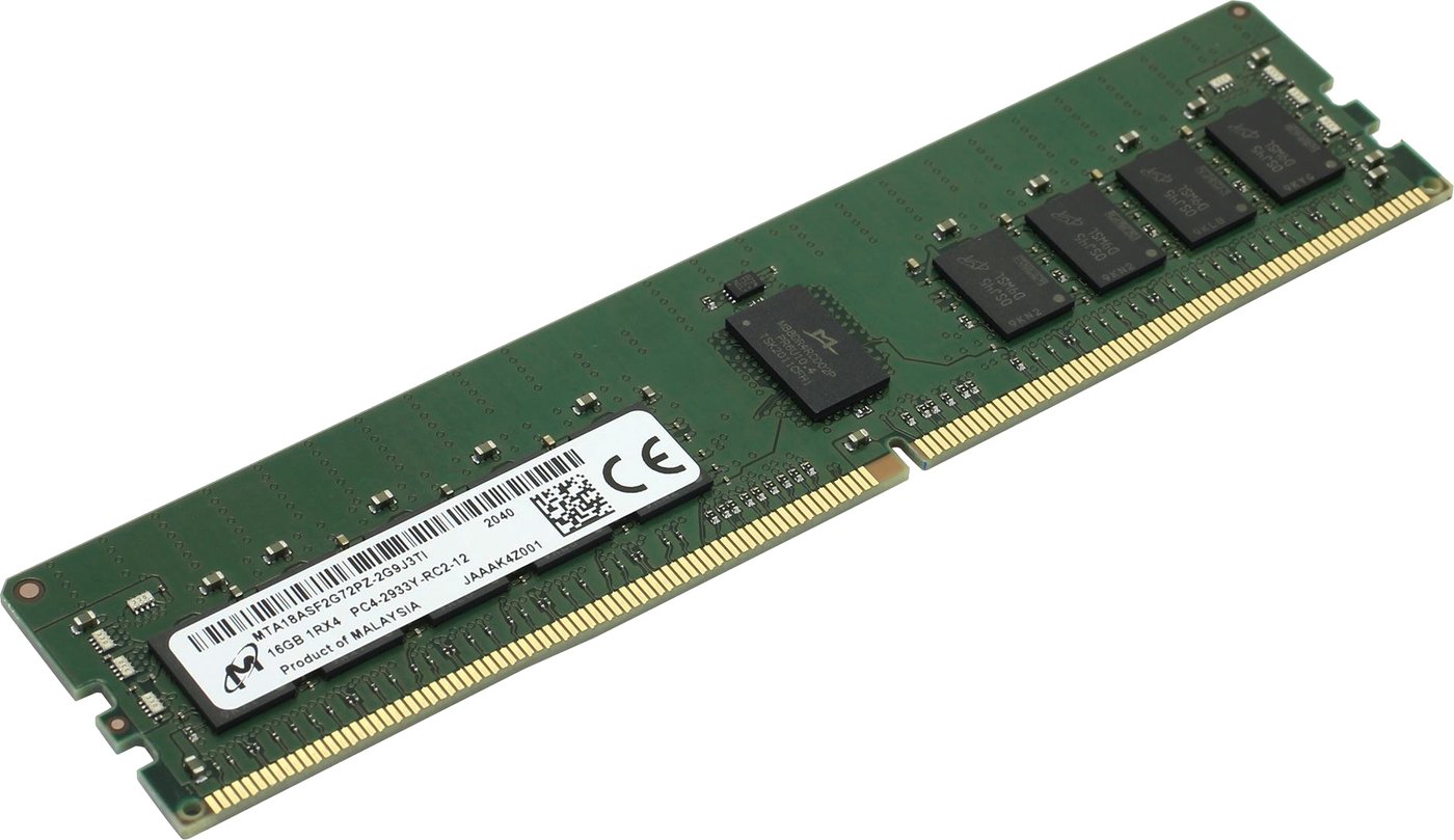 

Оперативная память Micron 16GB DDR4 PC4-23400 MTA18ASF2G72PZ-2G9J3
