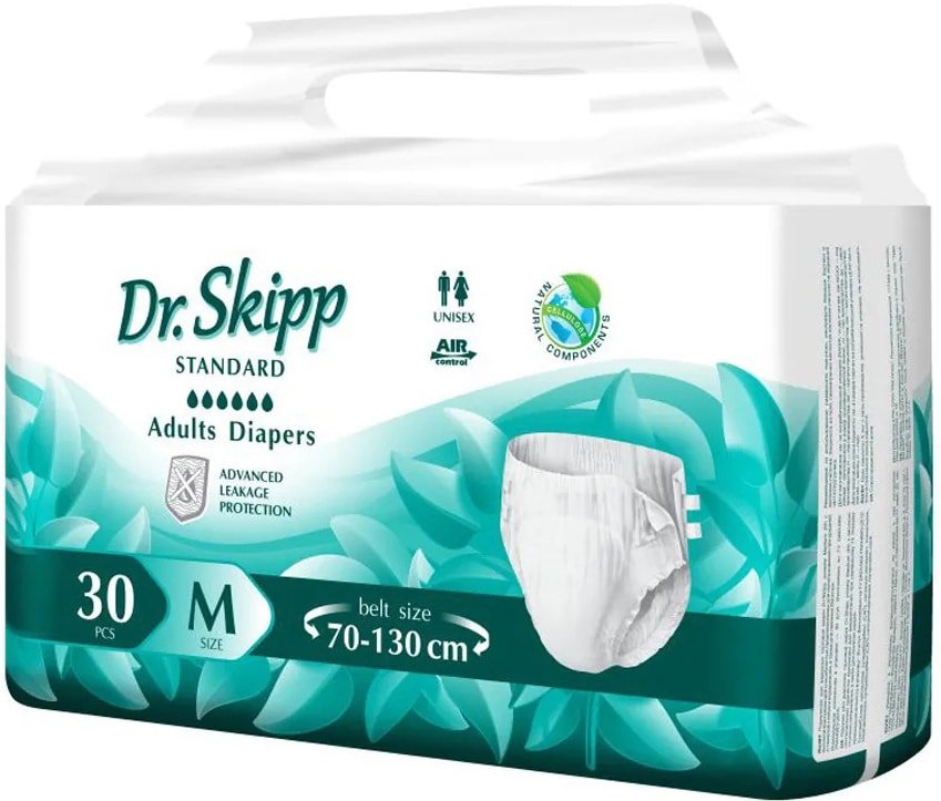 

Подгузники для взрослых Dr.Skipp Standard M2 (30 шт)