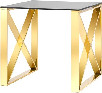 

Журнальный столик Stool Group Кросс 55x55 EET-008-TG-SK (стекло Smoke/сталь золото)