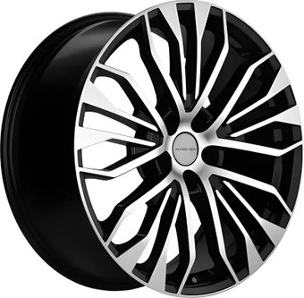 Литые диски Khomen KHW2009 Touareg 20x8.5" 5x112мм DIA 66.6мм ET 33мм Black FP