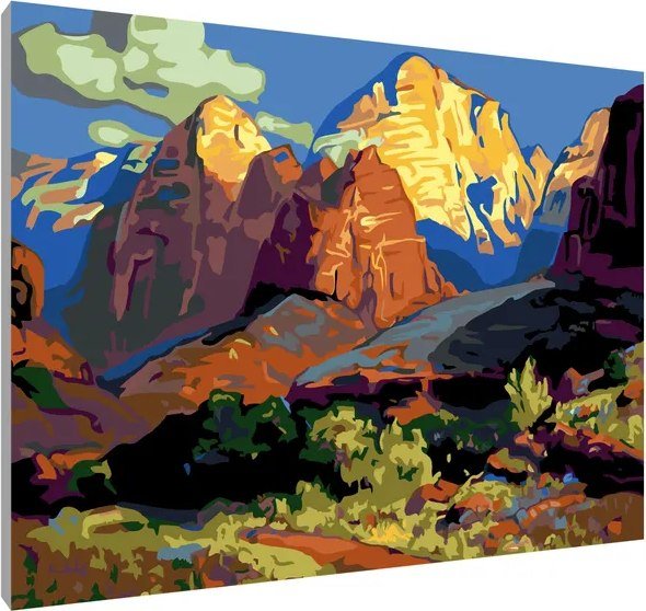 

Картина по номерам PaintLine Франц Бишофф. Горный пейзаж PL-00179