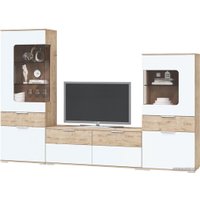 Стенка MLK Вегас (дуб бунратти/белый) в Солигорске