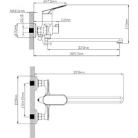 Смеситель Econoce D35 710 EC0711BL (черный)