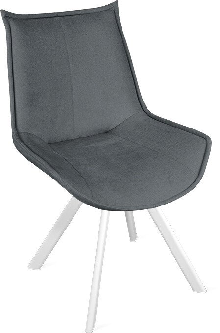 

Стул Трия Тейлор К2 исп. 2 (белый матовый/микровелюр Jercy Graphite)