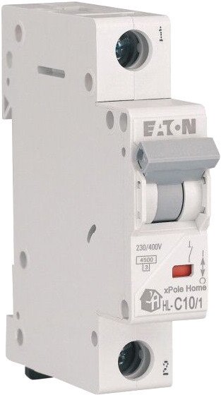 

Выключатель автоматический Eaton HL-C101 1P 10A C 4.5кA 1M 194729