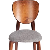 Стул TetChair Diamante мягкое сиденье (коричневый/серый)