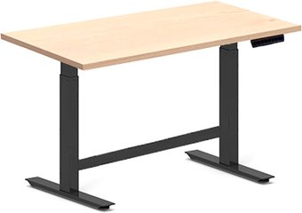 Стол для работы стоя Fit Focus X-2 Balk с электроприводом одномоторный, черный, сосна аланд полярная, 18 мм