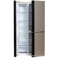 Холодильник side by side Hyundai CS6073FV (золотистое стекло)