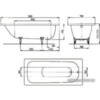 Ванна Kaldewei Saniform Plus 150x70 111600013001