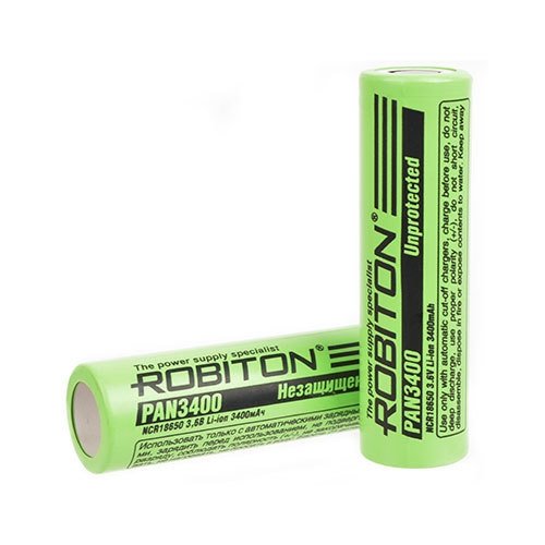 

Аккумулятор Robiton 18650 3400mAh (Без защиты)