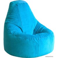 Кресло-мешок Kreslomeshki Айтишник велюр (XXXL, бирюза)
