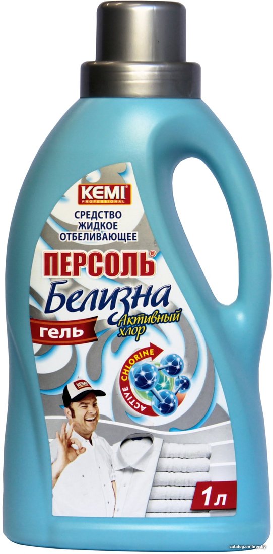 Отбеливатель Kemi Персоль Белизна гель-активный хлор 1л