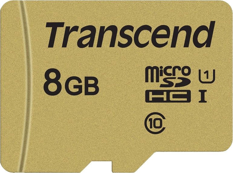 

Карта памяти Transcend microSDHC 500S 8GB + адаптер