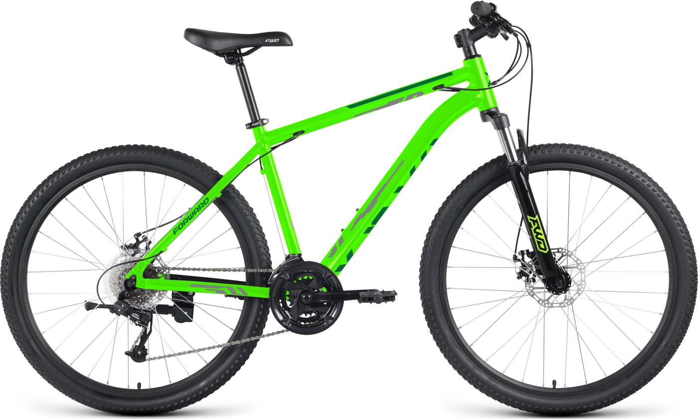 

Велосипед Forward Katana 27.5 D 2023 (ярко-зеленый/серый)
