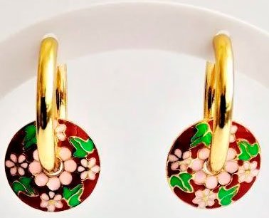 

Серьги Handmade ИП Егорова с подвеской Лето золото