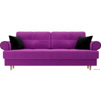 Диван Лига диванов Сплин 101683 (микровельвет, фиолетовый)