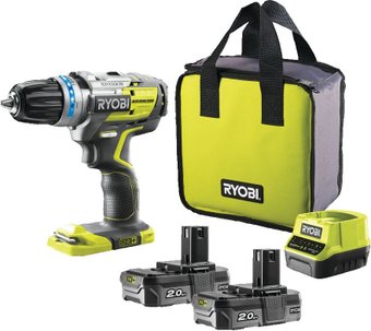 Ударная дрель-шуруповерт Ryobi R18PDBL-220S 5133003436 (с 2-мя АКБ, сумка)