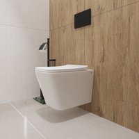 Унитаз подвесной Lauter Square 21901001 + кнопка 219704F (скрытое крепление)