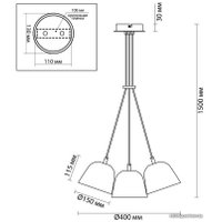 Подвесная люстра Lumion Demi 4455/3