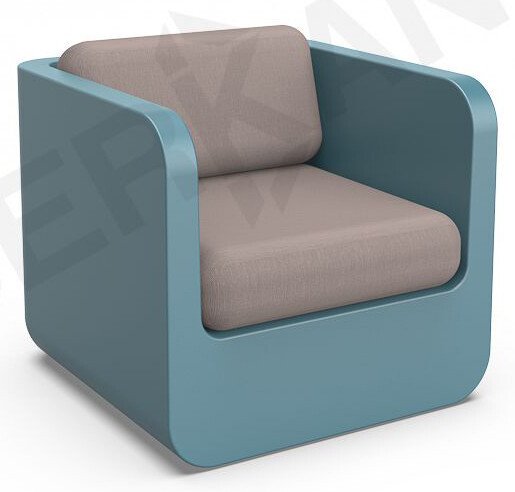 

Кресло Berkano Grace с подушками 230_028_20 (бирюзовый/кофейный)