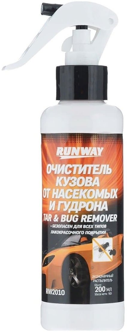 

Runway Racing Очиститель кузова от смолы, гудрона и следов насекомых RW2010 200мл