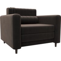 Кресло-кровать Лига диванов Лига-070 132560 (велюр Seven 727 коричневый)