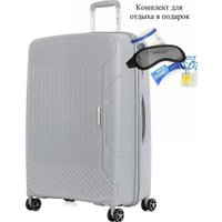 Чемодан-спиннер 4 ROADS 8001-L 75 см (светло-серый)