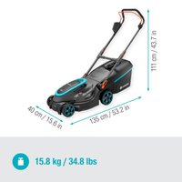 Газонокосилка Gardena PowerMax 37/36V P4A Set 14638-20 (с 2-мя АКБ)