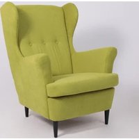 Интерьерное кресло Делком40 Prince (Green зеленый/черные опоры)