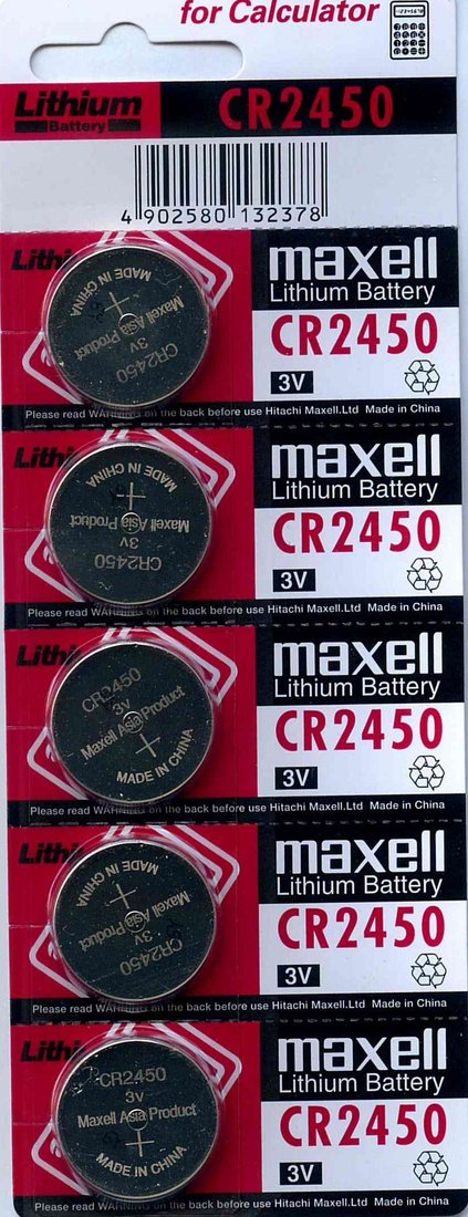 

Батарейка Maxell Lithium CR2450 5BP