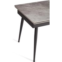 Кухонный стол TetChair Lord Grey 180x80x75 (серый/черный)