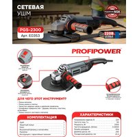 Угловая шлифмашина Profipower PGS-2300