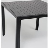 Садовый стол AksHome Sicily 90x90x73 (сталь-черная/черный)